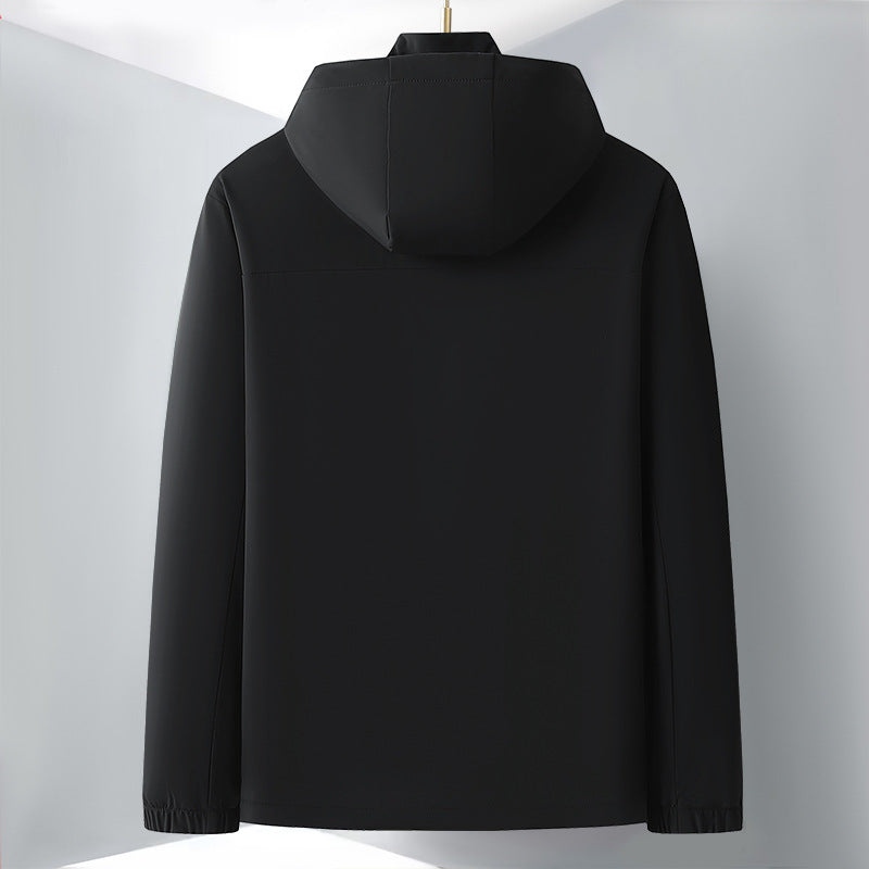Herren Leichte Softshell-Hybridjacke mit Kapuze, atmungsaktivem Mesh-Futter und verdeckten Reißverschlusstaschen Echo Archiv