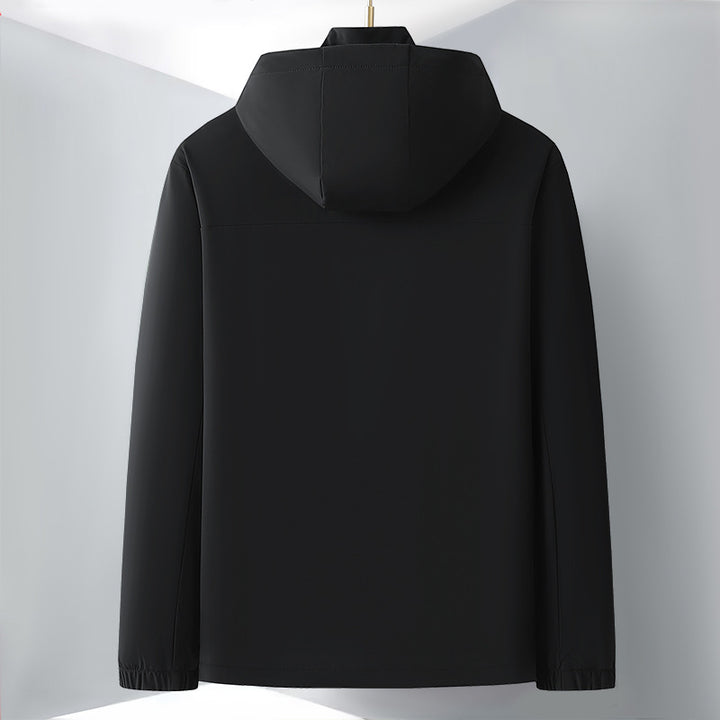 Herren Leichte Softshell-Hybridjacke mit Kapuze, atmungsaktivem Mesh-Futter und verdeckten Reißverschlusstaschen Echo Archiv