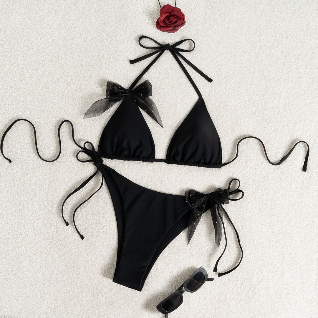 Damen Triangel-Bikini mit elegantem Schleifendetail Echo Archiv