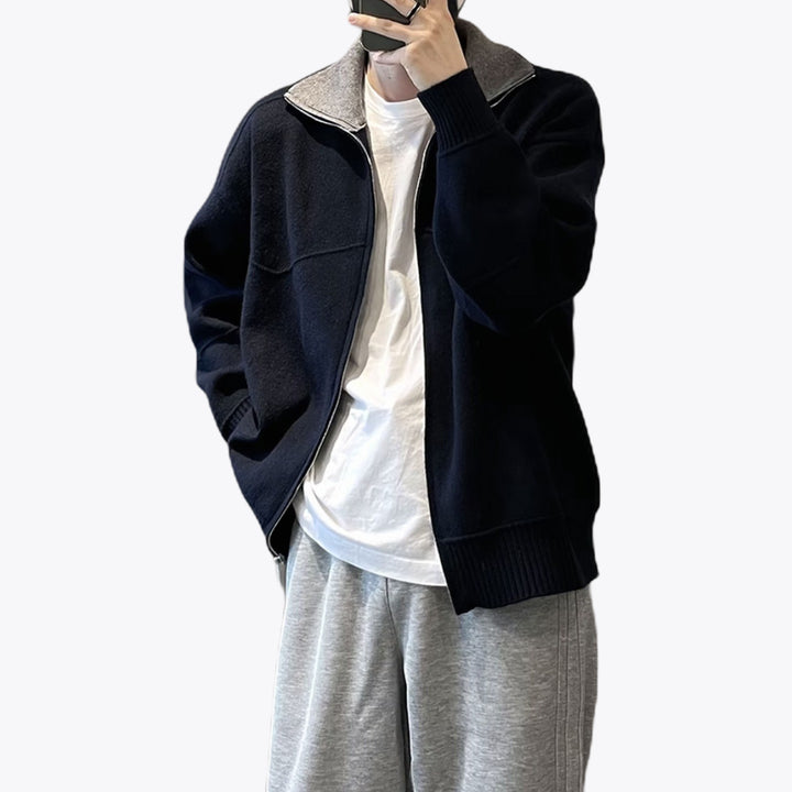 Herren Sportliche und modische Strickjacke Echo Archiv