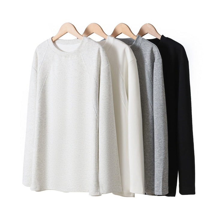Unisex Oversize Langarm‑Sweatshirt mit Raglannähten und geripptem Rundhalsausschnitt Echoarchiv