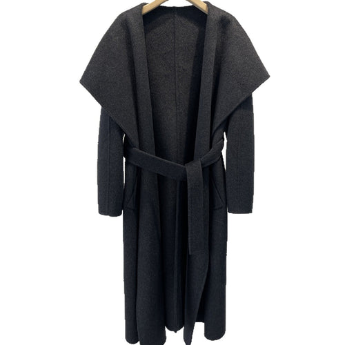 Damen Eleganter Drapierter Langmantel Echoarchiv