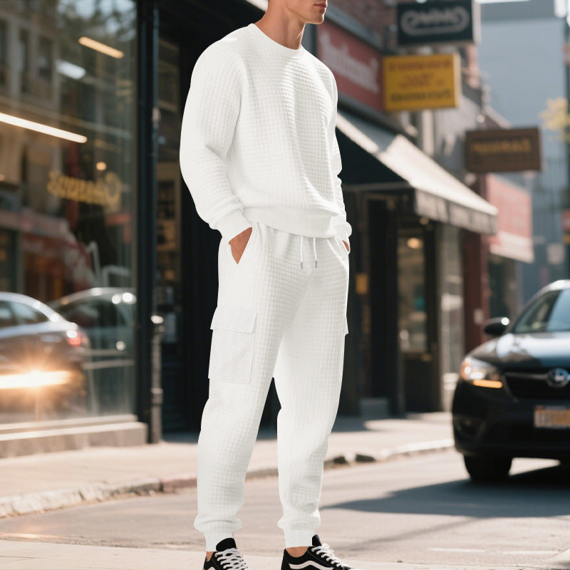 Herren lässiges Sweatshirt und Cargohose Set Echoarchiv