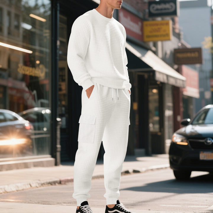 Herren lässiges Sweatshirt und Cargohose Set Echoarchiv