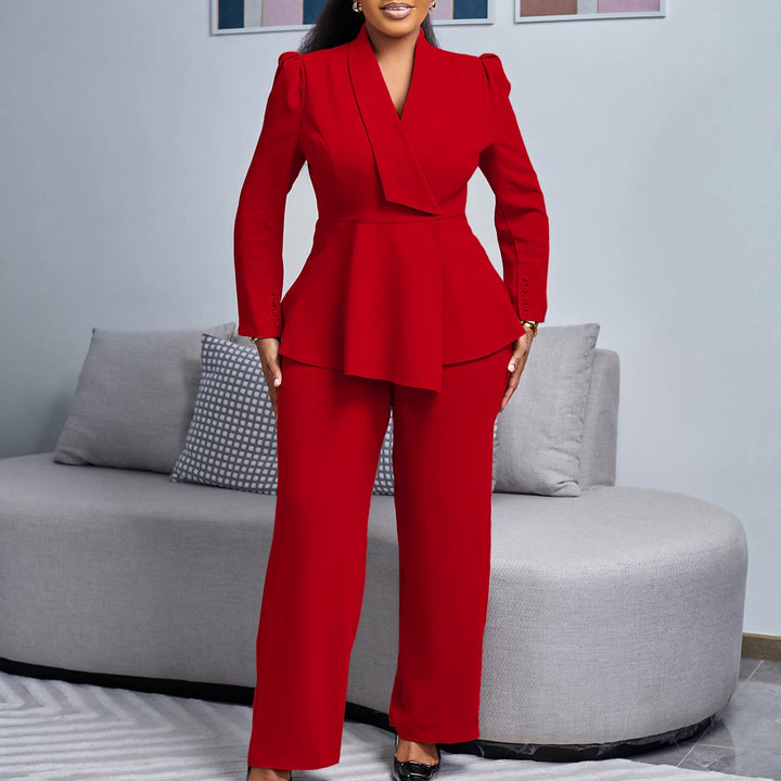 Damen Elegantes Blazer-Hosen-Set Echoarchiv