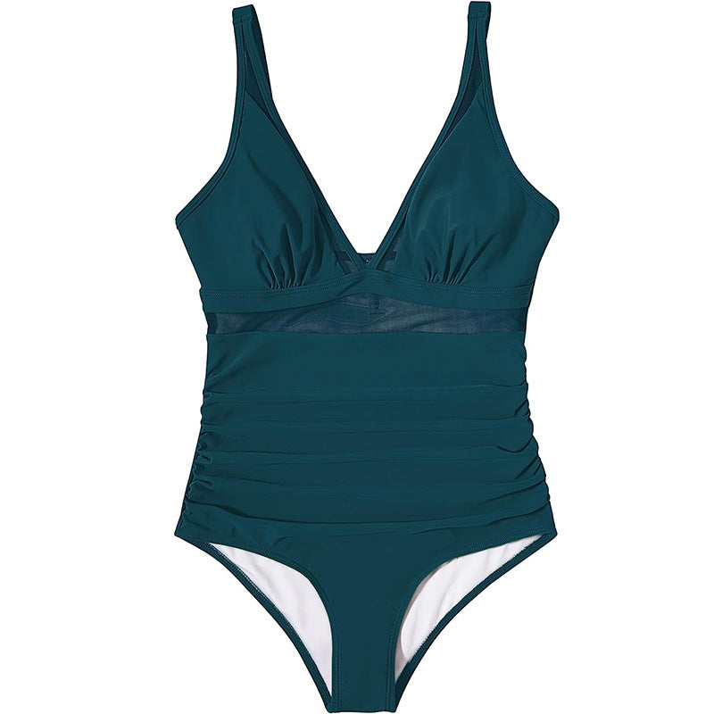 Damen Einteiler Badeanzug mit ansprechendem Leopardenmuster und figurformendem Design Echo Archiv