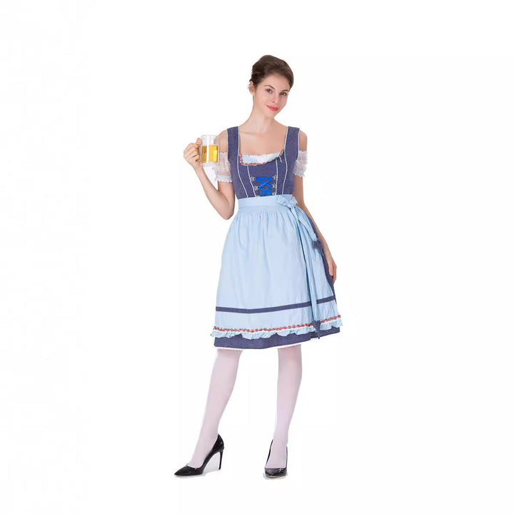 Damen nan tradicionales Oktoberfest Dirndlkleid mit Schürze Echo Archiv