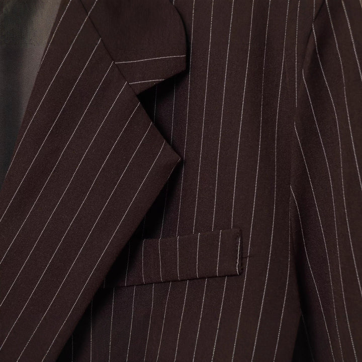Damen Doppelreihiger Nadelstreifen-Blazer in Oversize-Passform Echoarchiv