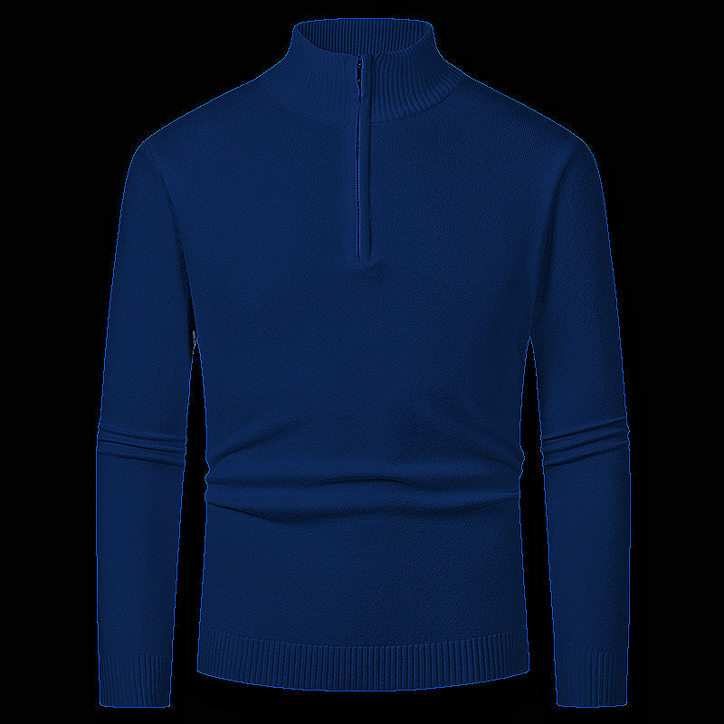 Herren Pullover mit hohem Kragen und Reißverschluss Echoarchiv
