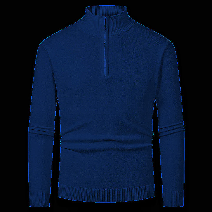 Herren Pullover mit hohem Kragen und Reißverschluss Echoarchiv
