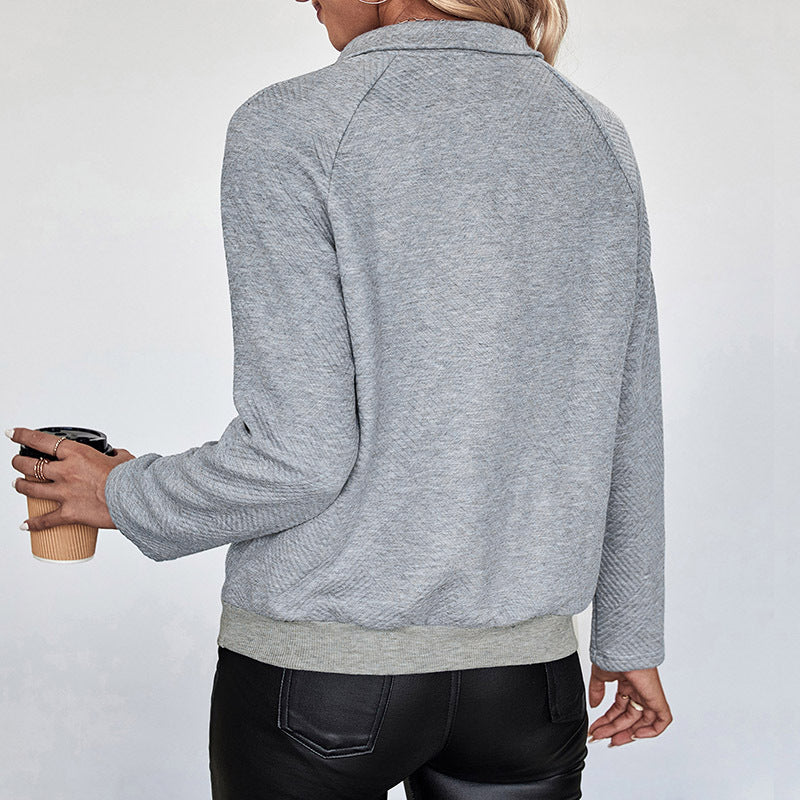 Damen Kuscheliger Pullover mit halb geschlossenem Kragen Echo Archiv