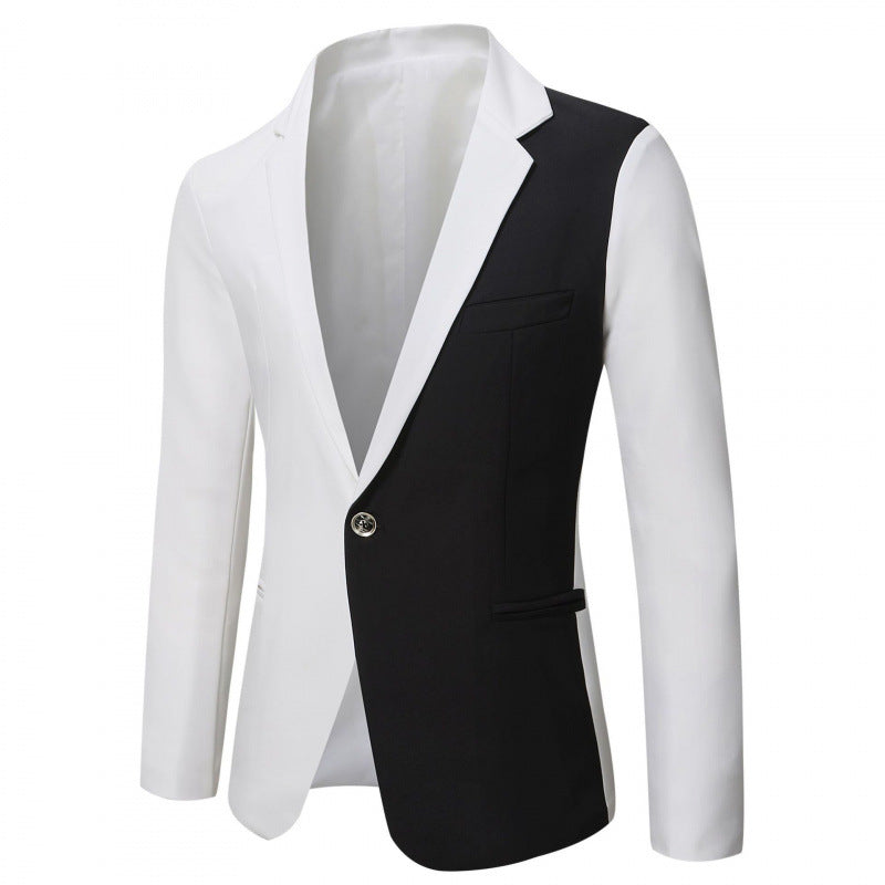 Herren Zweifarbiger Blazer mit modernem Schnitt und Taschen Echoarchiv
