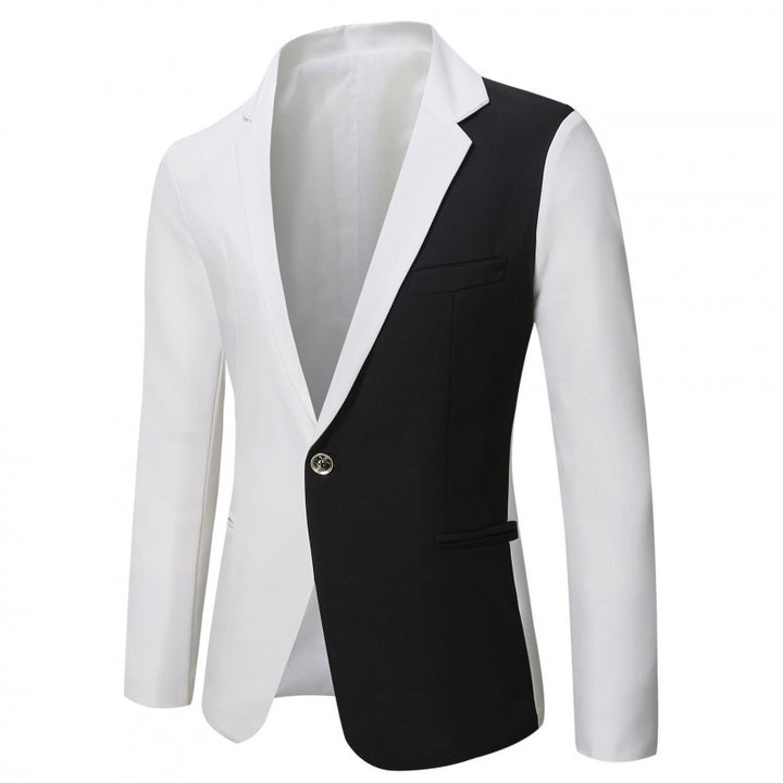 Herren Zweifarbiger Blazer mit modernem Schnitt und Taschen Echoarchiv