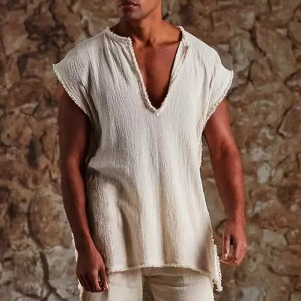 Herren lockeres Tunika-Shirt Echoarchiv