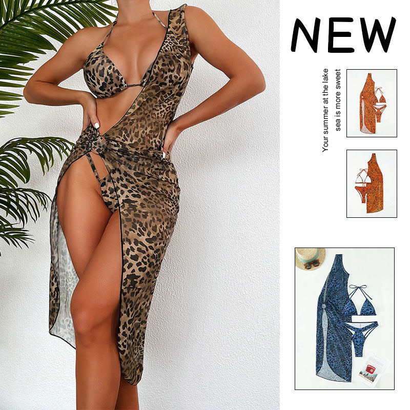 Damen Leopardenmuster Strandkleid Echo Archiv