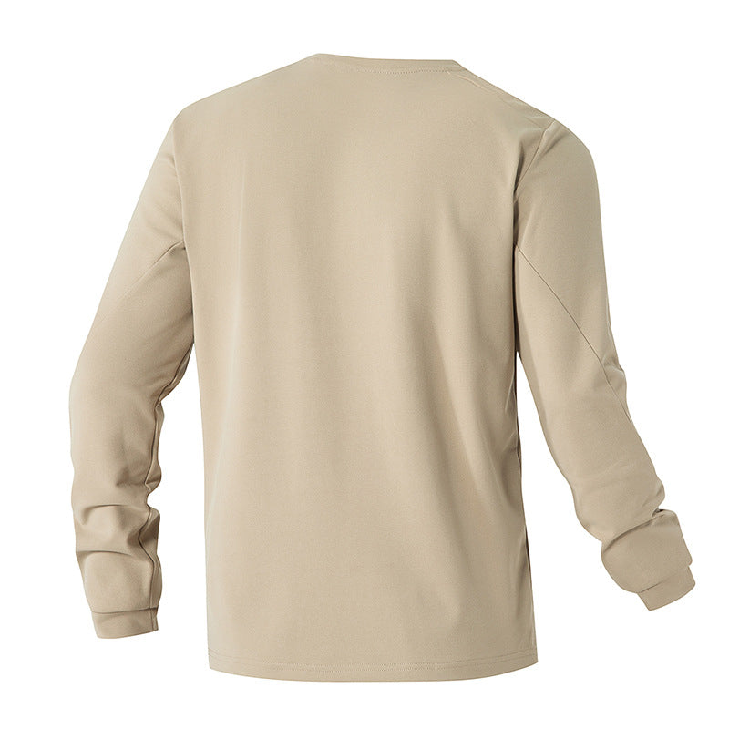 Unisex Oversize Langarm‑Sweatshirt mit Brustreißverschlusstasche und Rundhalsausschnitt Echoarchiv