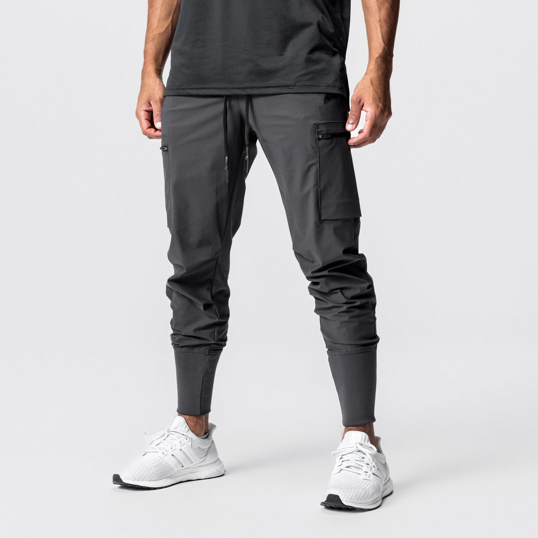 Herren Multifunktionale Sporthose mit seitlichen Reißverschlusstaschen und elastischem Bund Echoarchiv
