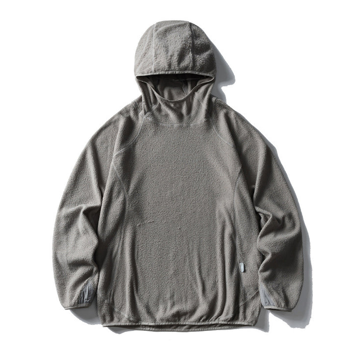 Unisex Oversize Teddy-Fleece Hoodie mit Kapuze, elastischem Saum und Raglanärmeln Echo Archiv