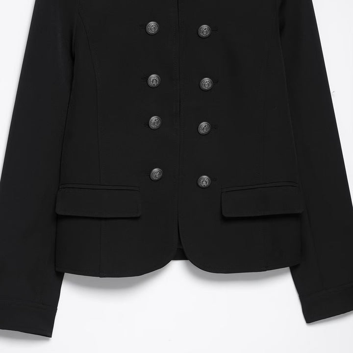 Damen Doppelreihige Militärjacke mit Stehkragen Echo Archiv