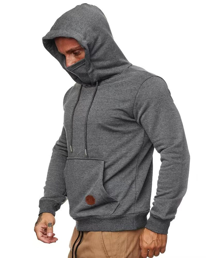 Herren Kapuzenpullover mit multifunktionalem Gesichtsschutz Echoarchiv