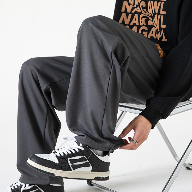 Herren Lounge-Jogginghose im Oversize-Straßenstil mit extra weitem Bein und Kordelzug Echo Archiv