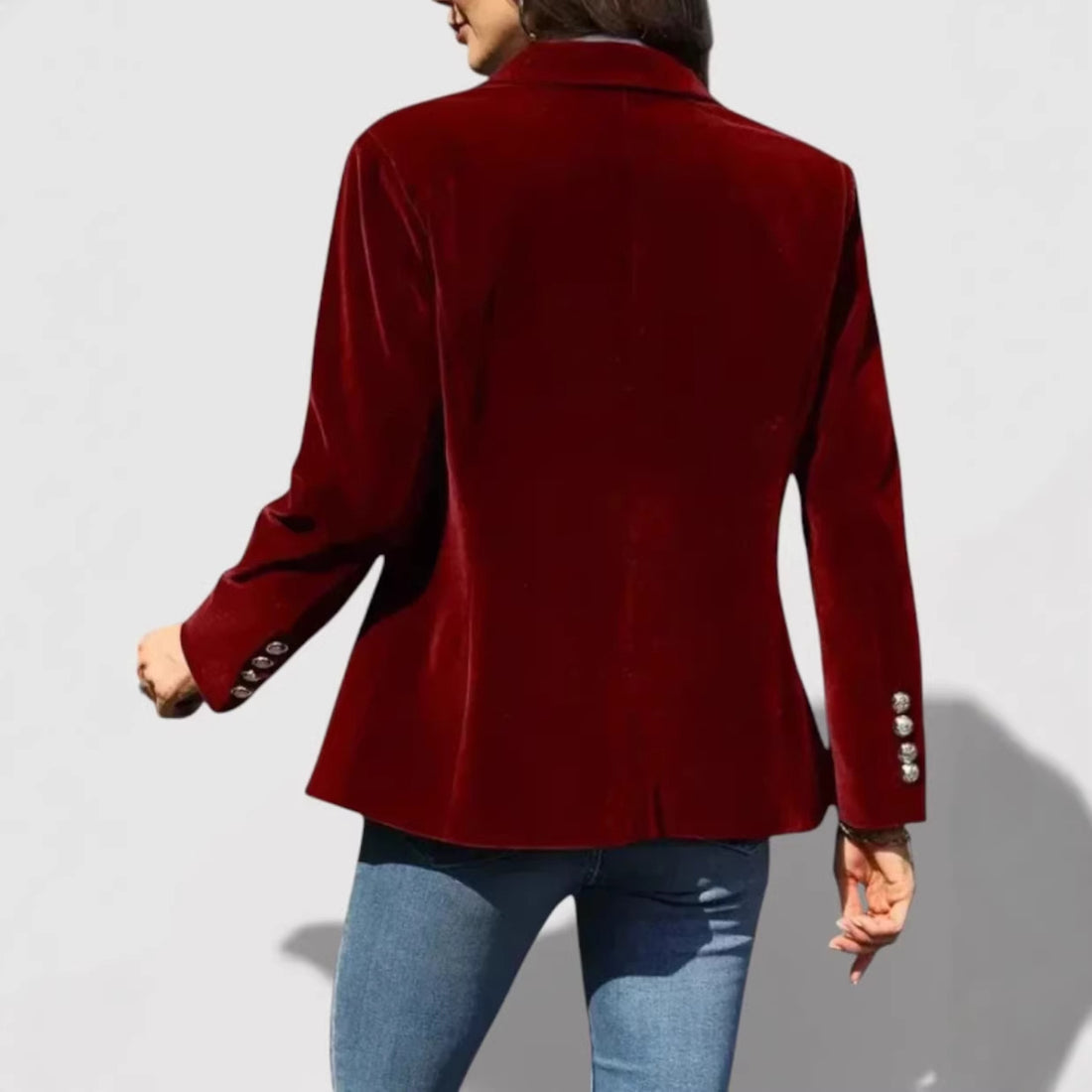 Damen Eleganter Samt Blazer – Valéne