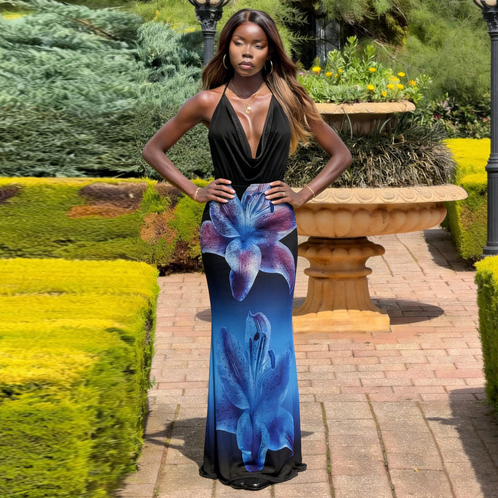 Damen Sommerliches Maxikleid mit aufregenden Blumenmotiven Echo Archiv