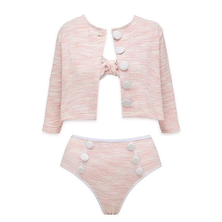 Damen Bikini-Set mit hochtailliertem Höschen und modischem Oberteil Echo Archiv