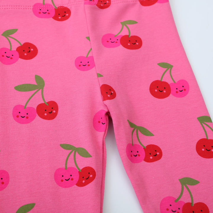 Mädchen Leggings mit fröhlichem Kirschmuster Echo Archiv