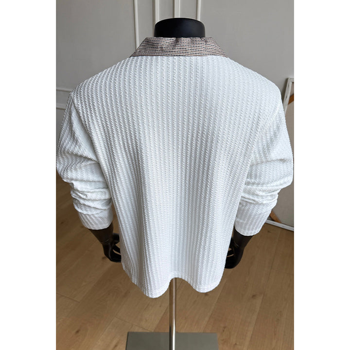 Stylischer Herrenstrickpullover mit strukturiertem Design Echo Archive