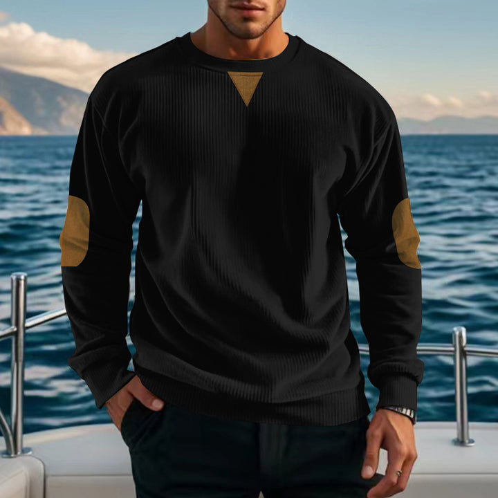 Herren komfortabler Fleece-Pullover mit Struktur Echoarchiv