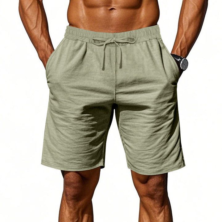 Herren nan lässige Baumwollmix Freizeitshorts mit elastischem Bund und Seitentaschen Echo Archiv