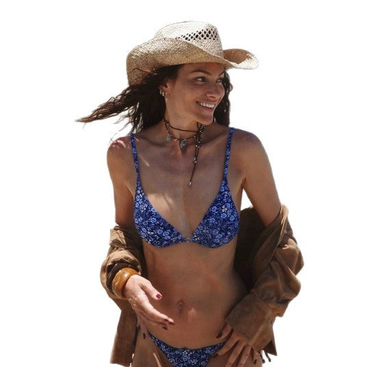 Damen Triangel-Bikini mit floralem Design und verstellbaren Trägern Echo Archiv