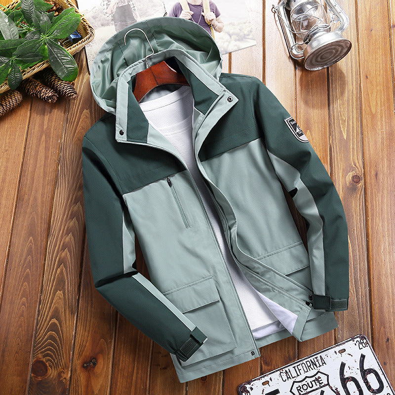 Herren Trendige Outdoor-Jacke mit abnehmbarer Kapuze Echo Archiv