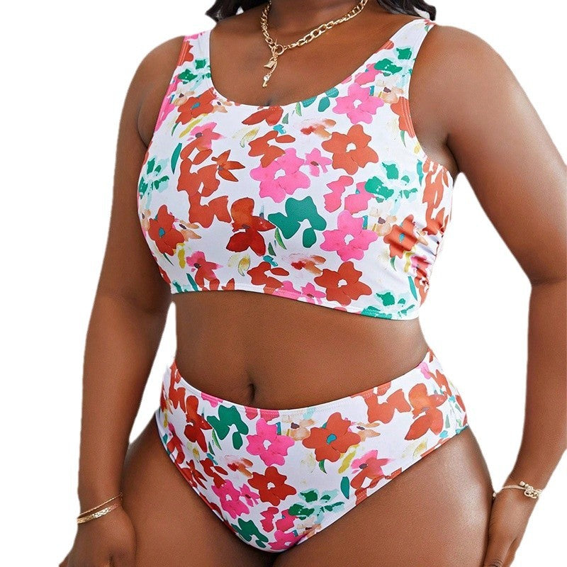 Damen Bikini-Set mit hohem Taillenschnitt und floralem Design Echo Archiv