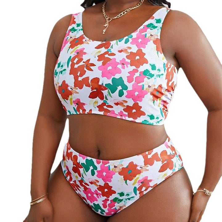Damen Bikini-Set mit hohem Taillenschnitt und floralem Design Echo Archiv