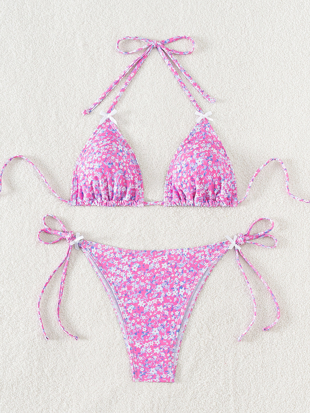 Damen Triangel-Bikini mit verspieltem Palmenmuster Echo Archiv