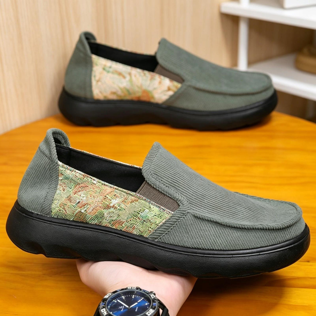 Herren Komfortable Slip-On Schuhe Echoarchiv