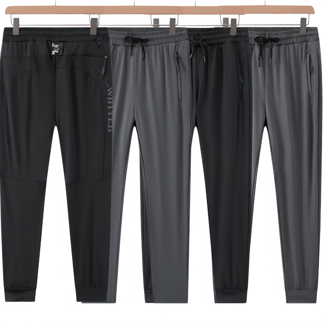 Herren Sportliche Trainingshose mit seitlichen Reißverschlusstaschen Echo Archiv