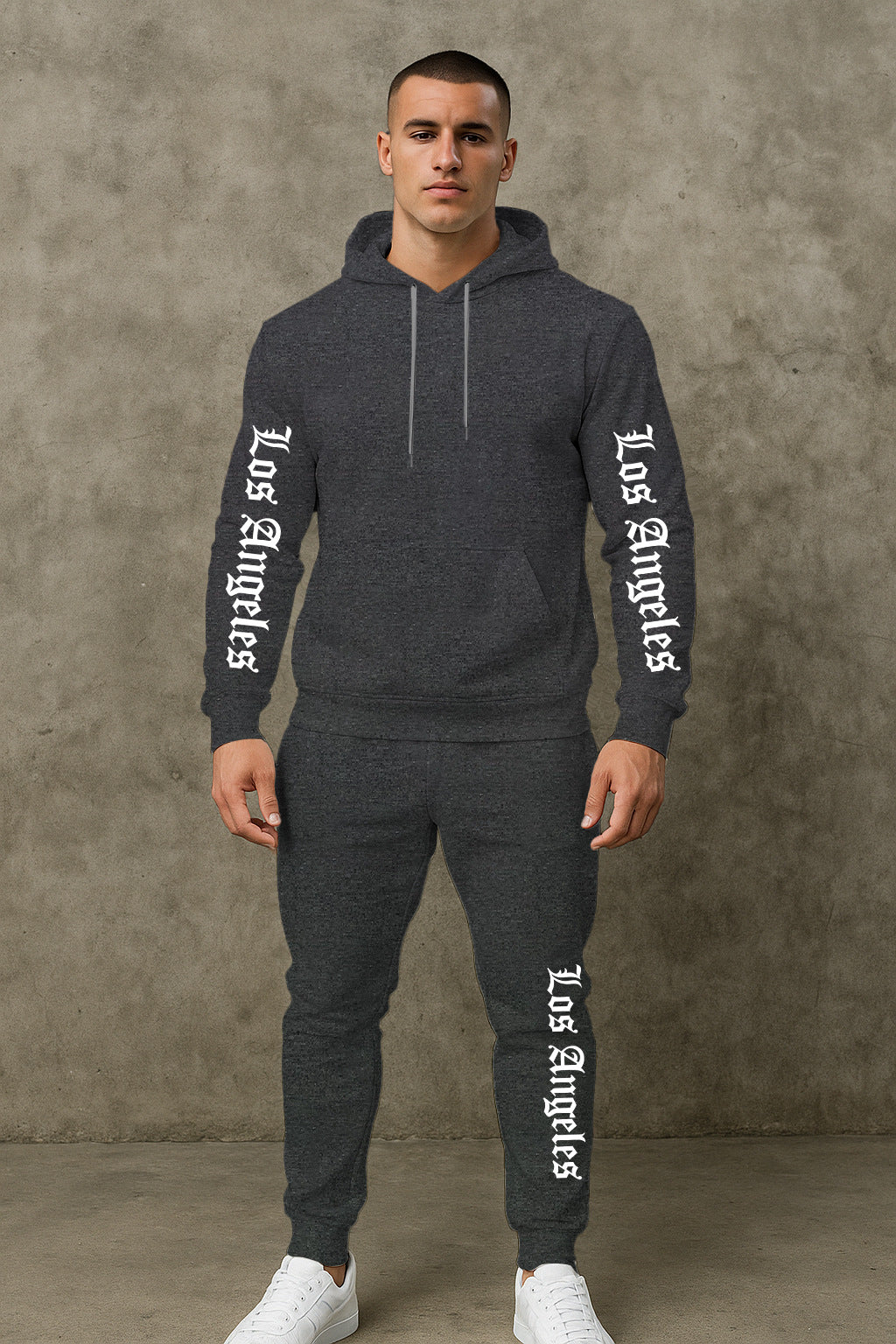 Herren Sportlicher Hoodie- und Jogginghosensatz Echoarchiv