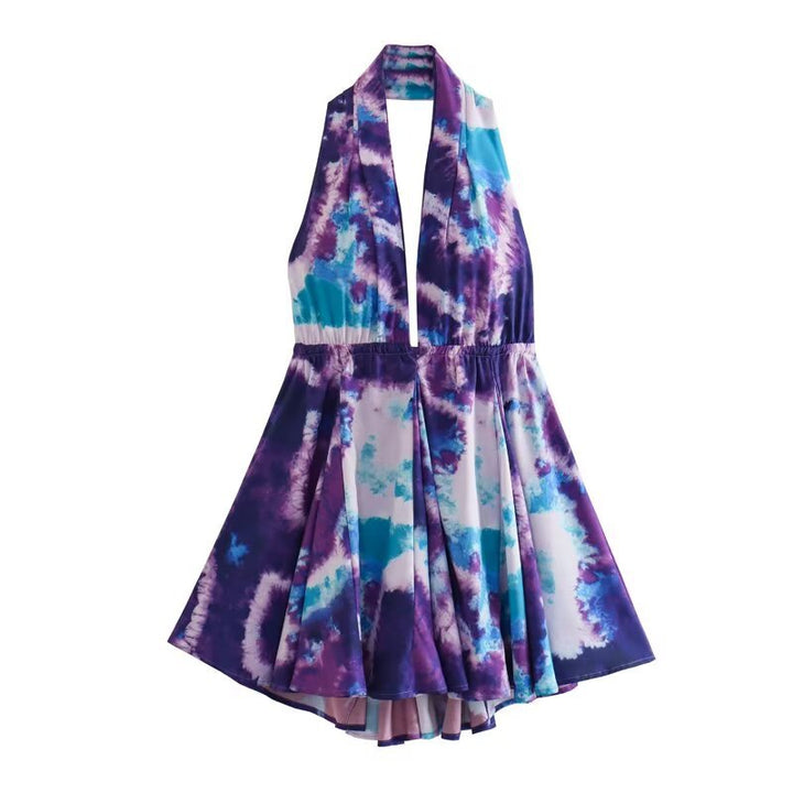 Damen Halterneck Kleid mit fließendem Rock Echo Archiv