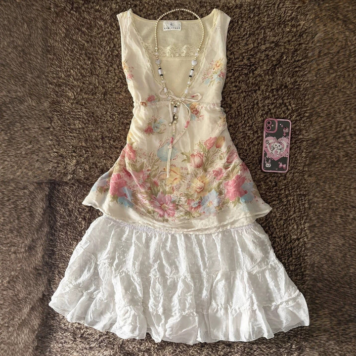Damen Verspieltes Blumentop Echo Archiv