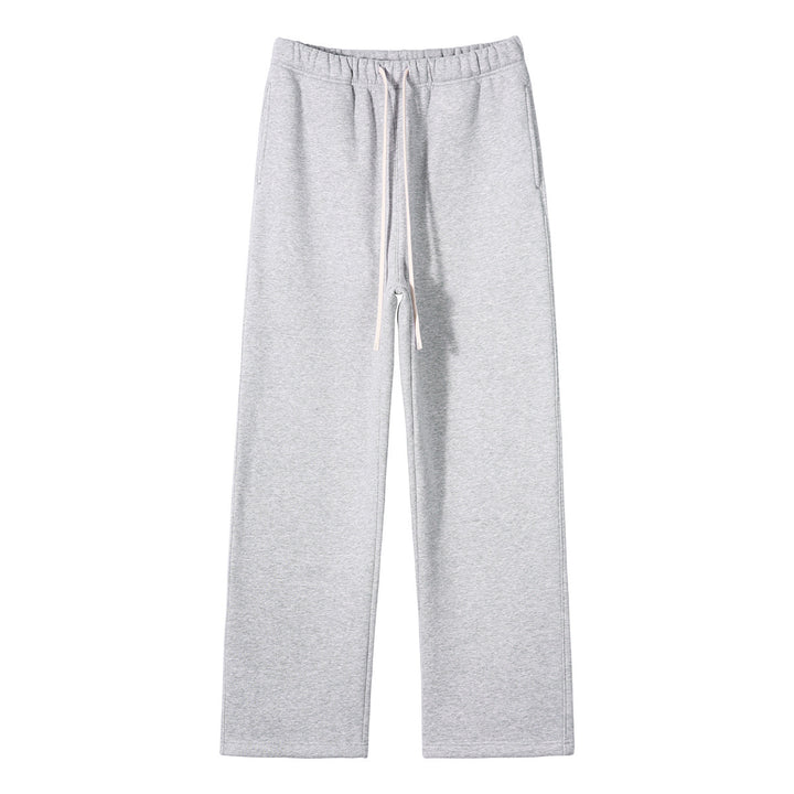 Damen weite Relax-Sweathose mit elastischem Komfortbund, kontrastierendem Kordelzug und geradem Bein – Avélisse