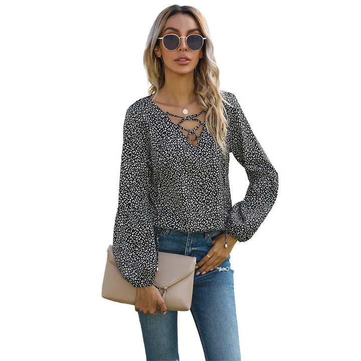 Damen Elegante Bluse mit Schnürung Echo Archiv