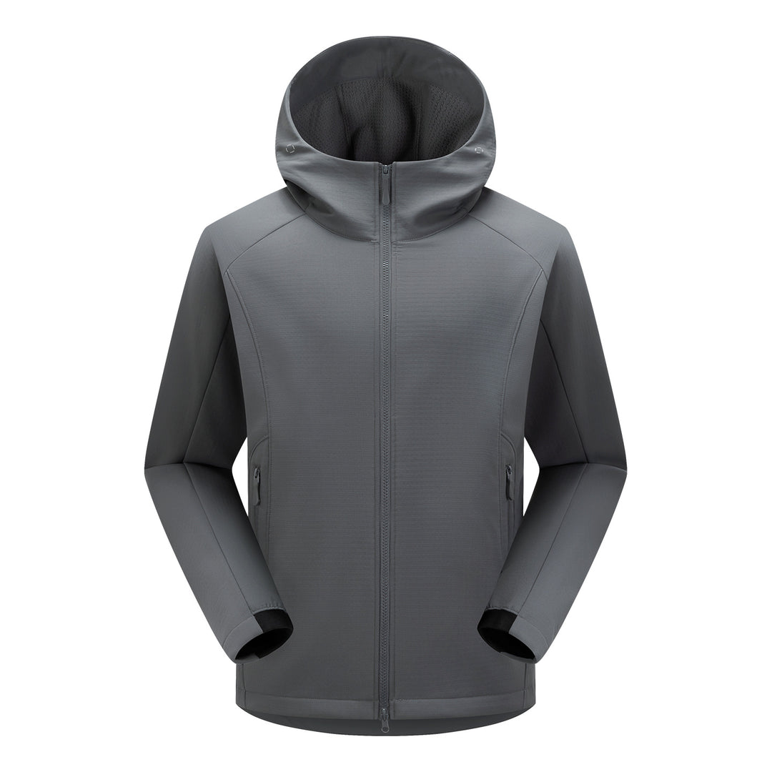Herren Softshell-Outdoorjacke mit Kapuze, winddichter Membran und ergonomischem Schnitt Echoarchiv