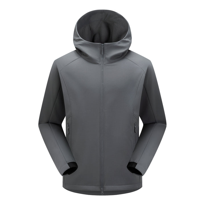 Herren Softshell-Outdoorjacke mit Kapuze, winddichter Membran und ergonomischem Schnitt Echoarchiv