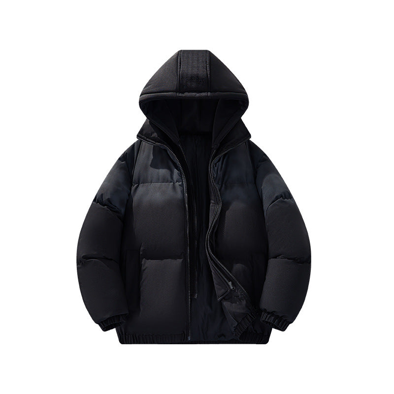 Herren Gefütterte Oversize-Steppjacke mit abnehmbarem Kapuzen‑Einsatz und Farbverlauf Echo Archiv