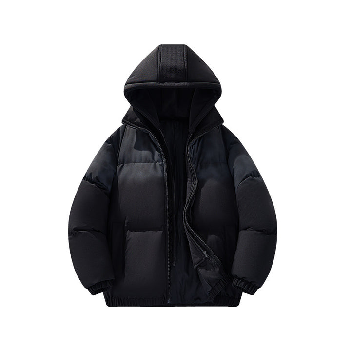 Herren Gefütterte Oversize-Steppjacke mit abnehmbarem Kapuzen‑Einsatz und Farbverlauf Echo Archiv