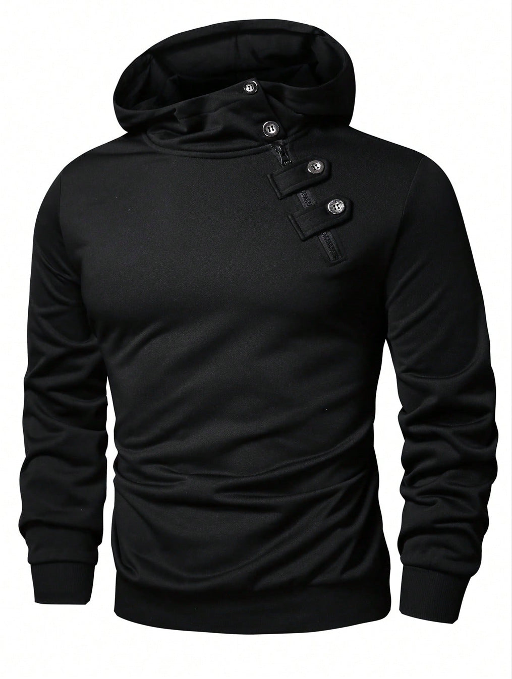 Herren Hoodie mit innovativem Kragen und praktischer Taschenlösung Echoarchiv