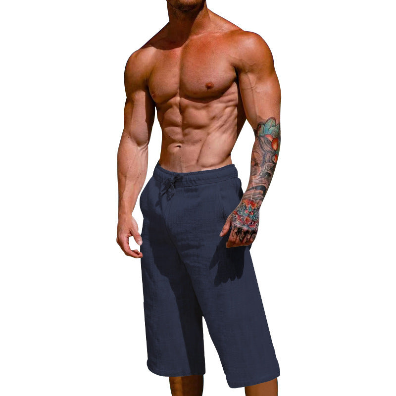 Herren lässige Sport-Shorts mit elastischem Bund und seitlichen Eingrifftaschen Echoarchiv